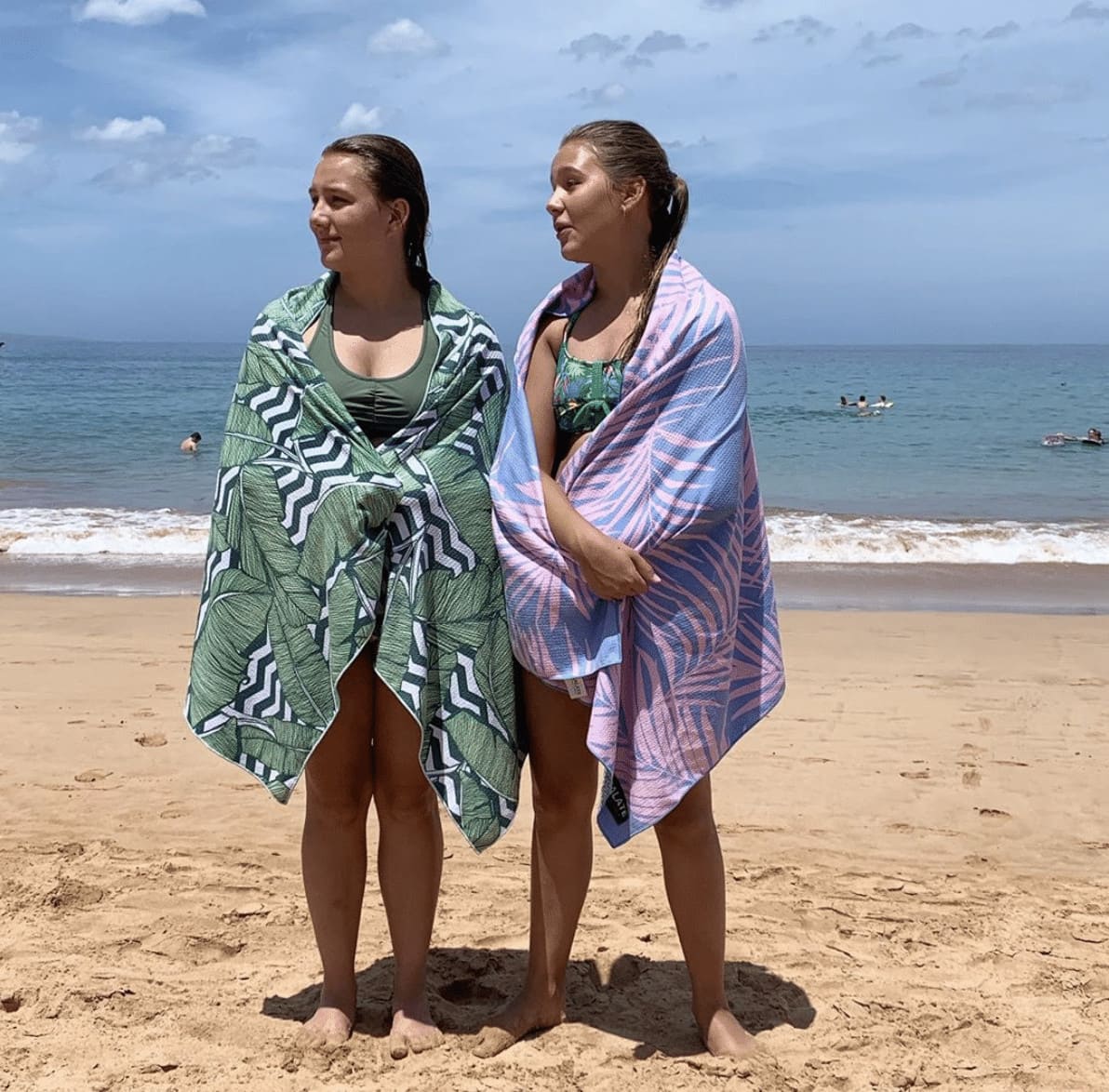 K & K  using their Tesalate towels in Maui