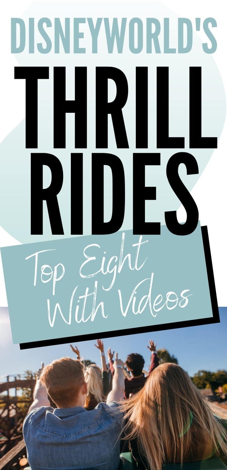 Disneyworld's Top Eight Thrill Rides With Videos